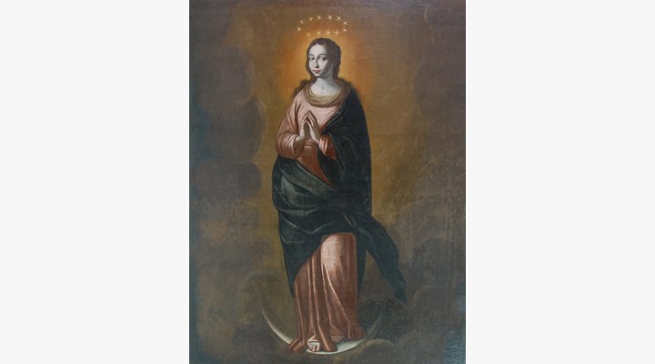 Dipinto ad olio su tela - Immacolata - Lorenzo Gastaldi (1625-1690) 